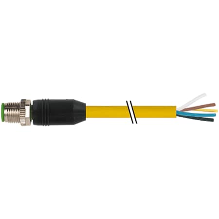 Murrelektronik M12 male 0 Degree / M12 male 0 Degree shielded Ethernet, TPE 2x2x24AWG SF/UTP CAT5 7700-12041-1610200